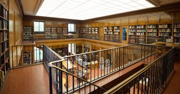 inside frick library